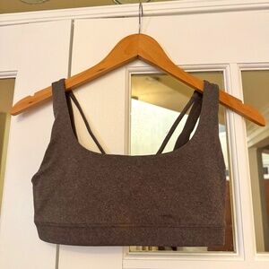 ATHLETA EXHALE SPORTS BRA A-C, SIZE SMALL (XS), GRAY